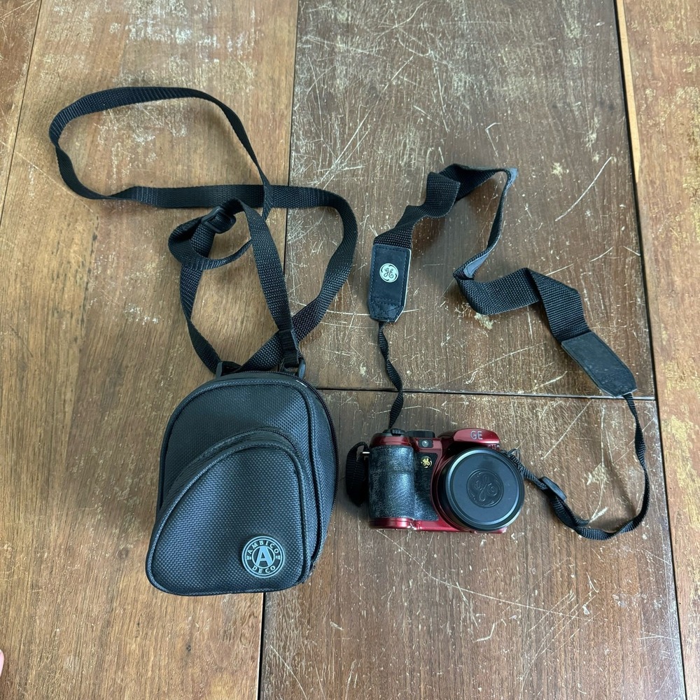 GE‎ X5 Power Pro Series 14.1 MP Digital Camera with 15X Optical Zoom Red WORKS